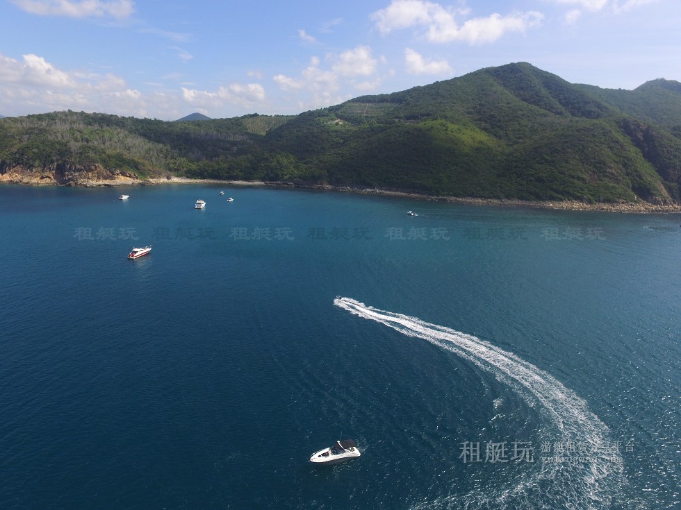 三亞旅游游艇租賃，三亞港至三亞角航線